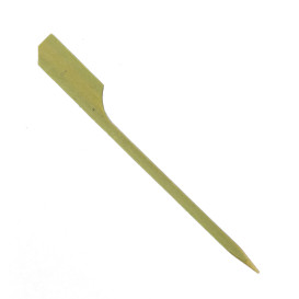 Bamboo Food Pick Golf Design Natural Green 9cm (2.500 Units)