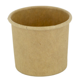 Kraft Cardboard Sauce Cup 30ml Ø4,3cm (50 Units)