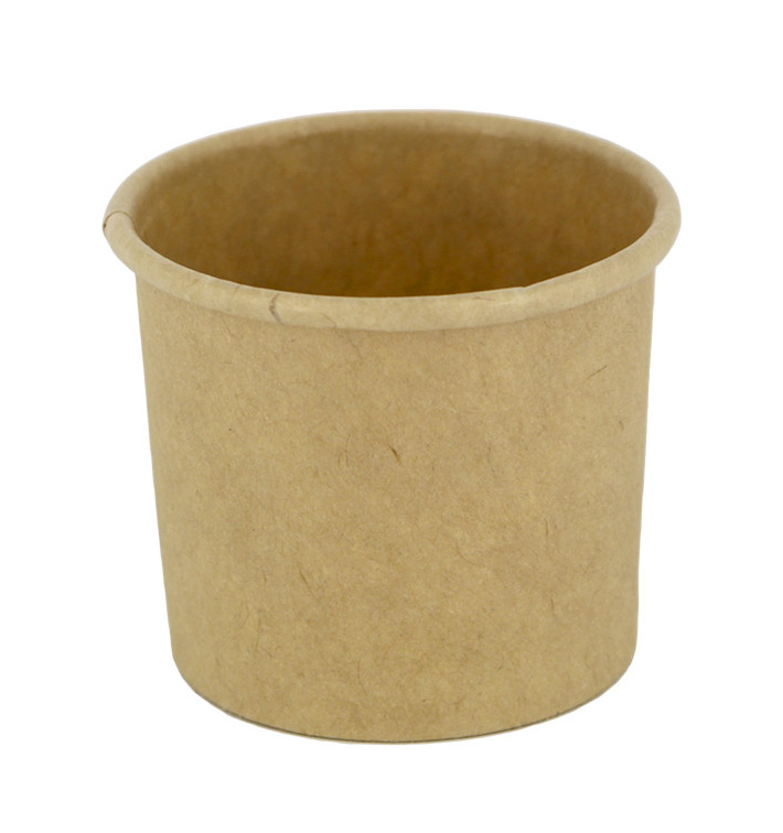 Kraft Cardboard Sauce Cup 30ml Ø4,3cm (50 Units) Kraft Cardboard Sauce Cup 30ml Ø4,3cm (50 Units)