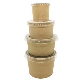 Kraft Cardboard Sauce Cup 100ml Ø7,3cm (1.000 Units)