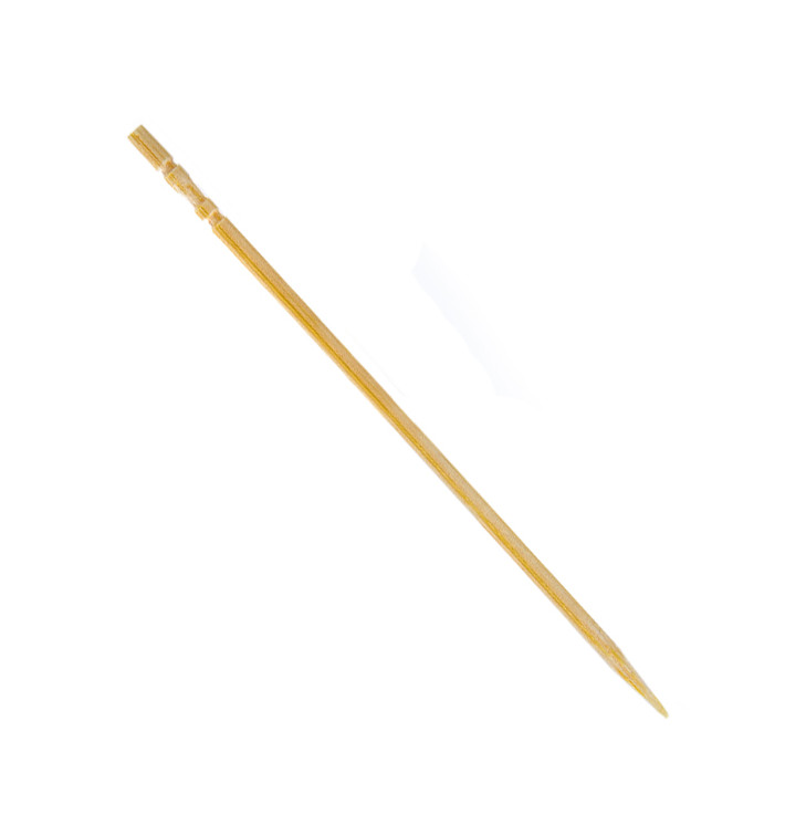 Wooden Toothpick Round shape Turned 6,5cm (24 Units) Wooden Toothpick Round shape Turned 6,5cm (24 Units)