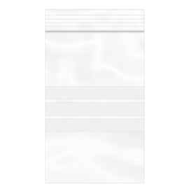 Plastic Zip Bag Seal top Write-On Block 8x12cm G-200 (1000 Units)