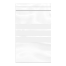 Plastic Zip Bag Seal top Write-On Block 10x15cm G-200 (100 Units) 