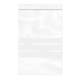 Plastic Zip Bag Seal top Write-On Block 12x18cm G-200 (1000 Units)