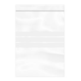 Plastic Zip Bag Seal top Write-On Block 16x22cm G-200 (100 Units)  