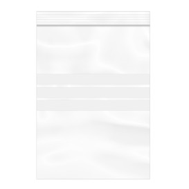 Plastic Zip Bag Seal top Write-On Block 16x22cm G-200 (100 Units) 