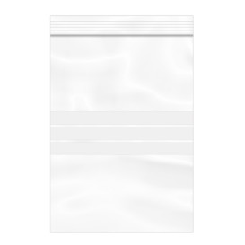 Plastic Zip Bag Seal top Write-On Block 18x25cm G-200 (1000 Units)