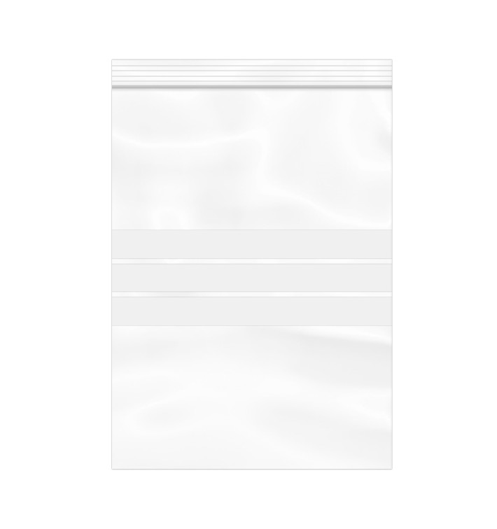 Plastic Zip Bag Seal top Write-On Block 25x35cm G-200 (1000 Units) Plastic Zip Bag Seal top Write-On Block 25x35cm G-200 (1000 Units)