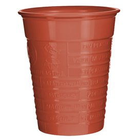 Plastic Cup PS Red 200ml Ø7cm (1.500 Units)