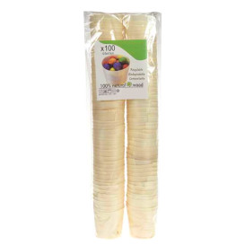 Wooden Tasting Cup 0,5 Oz/14ml 4,4x4,5cm (100 Units)  Wooden Tasting Cup 0,5 Oz/14ml 4,4x4,5cm (100 Units)