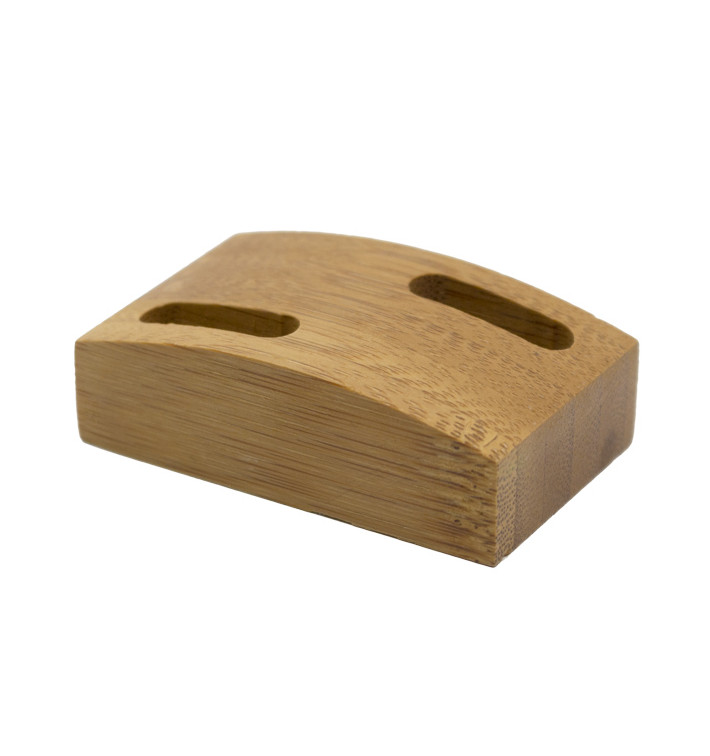 Bamboo Food Pick Holder Tray 6x3,5cm (1 Unit) Bamboo Food Pick Holder Tray 6x3,5cm (1 Unit)