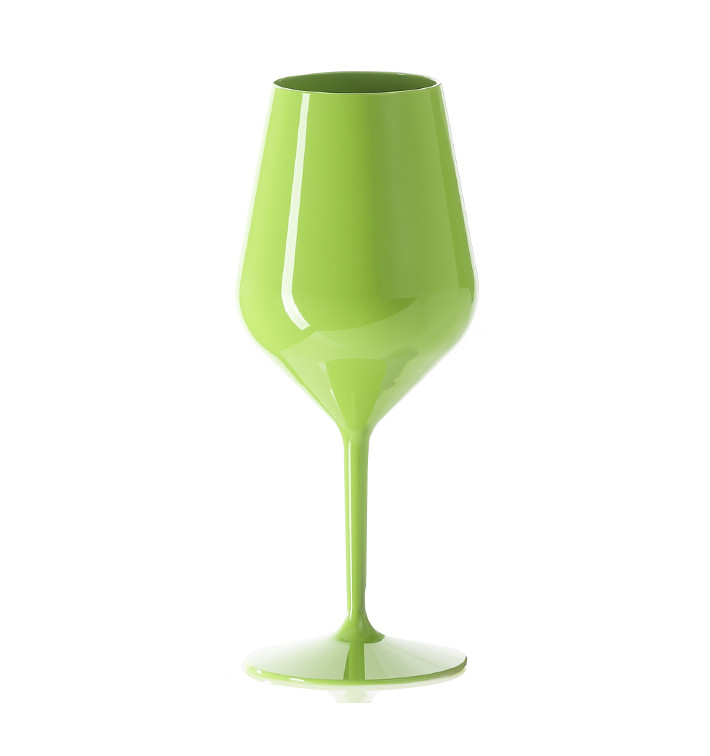 Reusable Glass Wine Tritan Green 470ml (1 Unit) Reusable Glass Wine Tritan Green 470ml (1 Unit)
