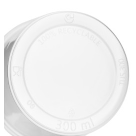 Plastic Deli Container Clear PP 300ml Ø10,5cm (100 Units) 