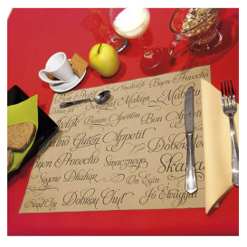 Paper Placemats 30x40cm Kraft "Buen Provecho" 40g (1000 Units)