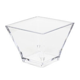 Tasting Plastic Bowl Durable SAN "Pagoda" Clear 88ml (96 Units)