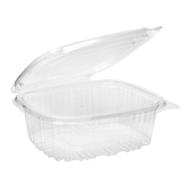 Plastic Hinged Deli Container OPS 375ml (60 Units) 