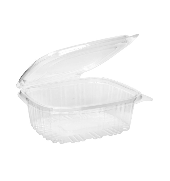 Plastic Hinged Deli Container OPS 375ml (60 Units) Plastic Hinged Deli Container OPS 375ml (60 Units)