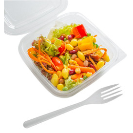 Plastic Hinged Deli Container OPS 250ml (700 Units)