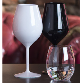 Reusable Plastic Glass Wine "Tritan" Black 510ml (1 Unit) 