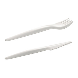 Kraft Cardboard Cutlery Kit Fork and Knife (50 Units)