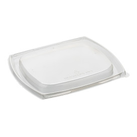 Rectangle Lid rPET for Salad Bowl 19x16cm (300 Units)