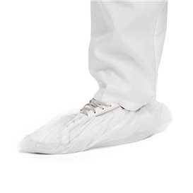 Disposable Plastic Shoe Covers PE G80 White (100 Units)