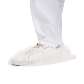 Disposable Plastic Shoe Covers PP White (100 Units)