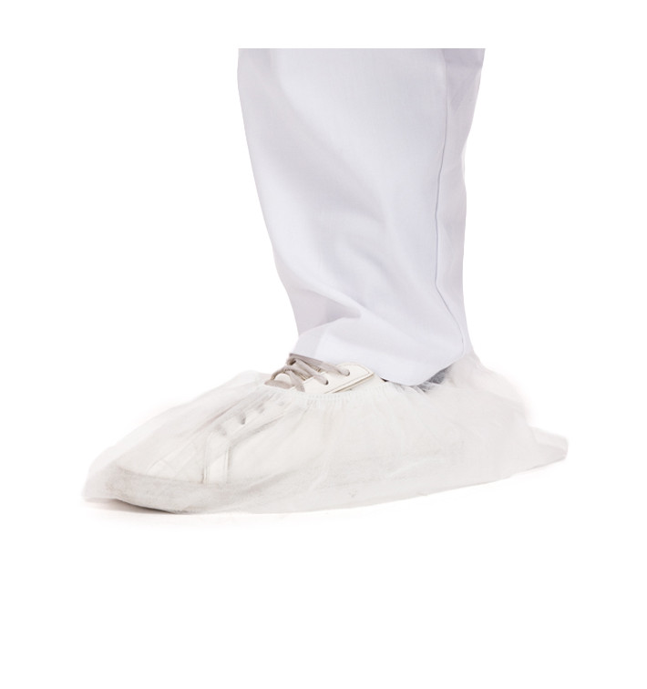 Disposable Plastic Shoe Covers PP White (100 Units) Disposable Plastic Shoe Covers PP White (100 Units)