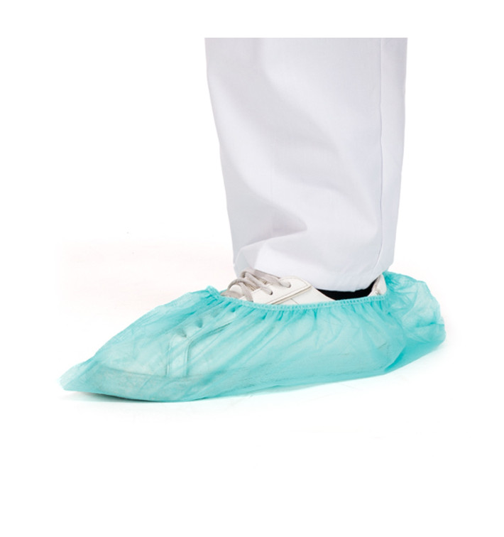 Disposable Plastic Shoe Covers PP Green (100 Units) Disposable Plastic Shoe Covers PP Green (100 Units)