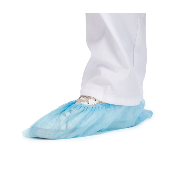Disposable Plastic Shoe Covers PP Blue (100 Units) Disposable Plastic Shoe Covers PP Blue (100 Units)