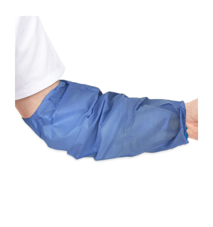 Disposable Plastic Over Sleeve TST PP Blue 25x44cm (50 Units) Disposable Plastic Over Sleeve TST PP Blue 25x44cm (50 Units)