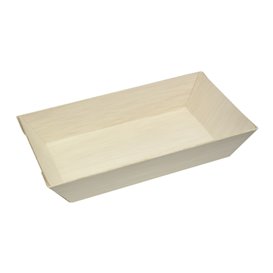 Wooden Tray 15,5x8,5x2,8cm 250ml (100 Units)