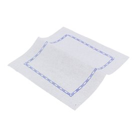 Paper Napkin "Zigzag" Decorative Border White 14x14cm (250 Units)