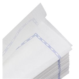 Paper Napkin "Zigzag" Decorative Border White 14x14cm (250 Units)