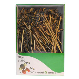 Bamboo Bow Skewer Black 10cm in box (250 Units)  