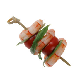 Bamboo Bow Skewer Natural 12cm (250 Units)  