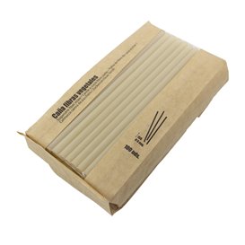 Eco Sugar Cane Straw Ø0,8cm 15cm (50 Units)