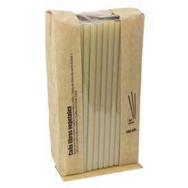Eco Sugar Cane Straw Ø0,8cm 15cm (1.000 Units)