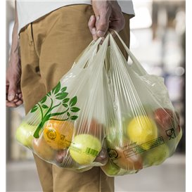 Plastic T-Shirt Bag Home Compost “Classic” 35x50cm 17,5µm (1.000 Units)