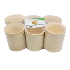 Bamboo Tasting Cup Small size 5,8x6,2x6cm (6 Units)