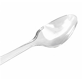 Reusable Plastic PS Spoon Black 18cm (480 Units)