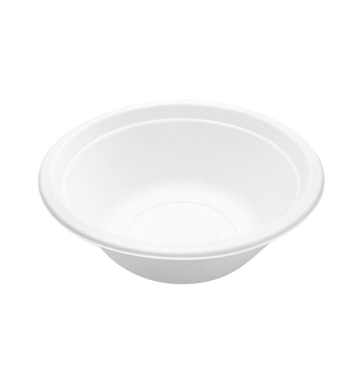 Sugarcane Bowl White 350ml Ø13,5cm (25 Units) Sugarcane Bowl White 350ml Ø13,5cm (25 Units)