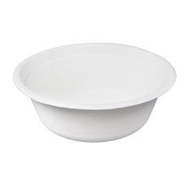 Sugarcane Bowl White 600ml Ø15,5cm (250 Units)