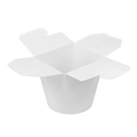 Paper Take-Out Box White 800ml (50 Units)