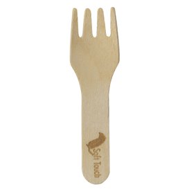 Wooden Mini Fork “Soft” 7,5cm (100 Units)