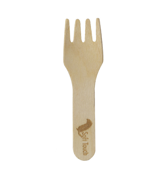 Wooden Mini Fork “Soft” 7,5cm (2.400 Units) Wooden Mini Fork “Soft” 7,5cm (2.400 Units)
