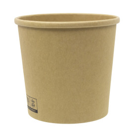 Kraft Carton Pot 750ml Ø11,6cm (25 Units)