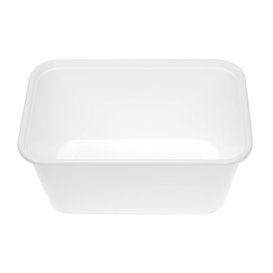 Rectangular Container in PP White with Lid 1.000ml 17,3x11,9cm (500 Units)