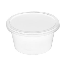Sauce Cup in PP Transparent avec Lid 4Oz/120ml (100 Units)