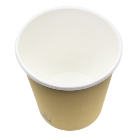 Kraft Carton Pot with White Border 450ml Ø9,8cm (500 Units)